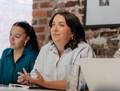 Sandbox team during meeting
