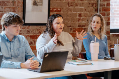 Sandbox team at meeting